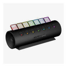 Streamplify HUB CTRL 7, 7x A tipo USB 3.0, RGB, 12V, EU-Netzkabel – schwarz