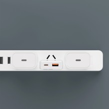 Dudao GaN Dudao A30EUT 30W USB-A / USB-C Wall Charger + USB-C - USB-C Cable - White White
