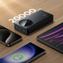 „Joyroom“ išorinė baterija „Joyroom JR-PBF14“ 20000mAh 2.4A 2x USB-A 1x USB-C - juoda