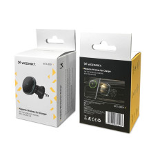 Wozinsky Wozinsky WCT5-Q6S2Y Car Holder with Qi / MagSafe 15W Inductive Charger for Ventilation Grill with Fan - Black
