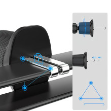 Wozinsky Wozinsky WCT5-Q6S2Y Car Holder with Qi / MagSafe 15W Inductive Charger for Ventilation Grill with Fan - Black