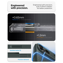 SPIGEN dėklas LIQUID AIR, skirtas IPHONE 17 Pro / 18 Pro, bespalvis, žalias SPIGEN dėklas LIQUID AIR, skirtas IPHONE 17 Pro / 18 Pro, bespalvis, žalias