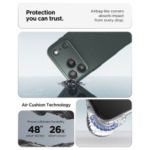 SPIGEN dėklas LIQUID AIR, skirtas IPHONE 17 Pro / 18 Pro, bespalvis, žalias SPIGEN dėklas LIQUID AIR, skirtas IPHONE 17 Pro / 18 Pro, bespalvis, žalias
