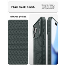 SPIGEN dėklas LIQUID AIR, skirtas IPHONE 17 Pro Max / 18 Pro Max, bespalvis, žalias SPIGEN dėklas LIQUID AIR, skirtas IPHONE 17 Pro Max / 18 Pro Max, bespalvis, žalias