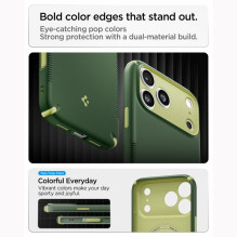 SPIGEN dėklas NANO POP HYBRID, suderinamas su „MagSafe“, skirtas IPHONE 18 Pro / 17 Pro, avokado žalias SPIGEN dėklas NANO POP HYBRID, suderinamas su „MagSafe“, skirtas IPHONE 18 Pro / 17 Pro, avokado žalias