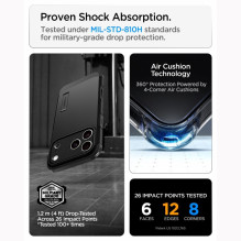 SPIGEN dėklas TOUGH ARMOR T, suderinamas su „MagSafe“, skirtas IPHONE 18 Pro / 17 Pro, juodas
