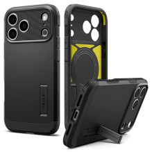 SPIGEN dėklas TOUGH ARMOR T, suderinamas su „MagSafe“, skirtas IPHONE 18 Pro Max / 17 Pro Max, juodas