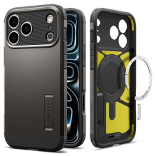 SPIGEN dėklas TOUGH ARMOR T suderinamas su „MagSafe“, skirtas IPHONE 18 Pro / 17 Pro, metalinis SPIGEN dėklas TOUGH ARMOR T suderinamas su „MagSafe“, skirtas IPHONE 18 Pro / 17 Pro, metalinis
