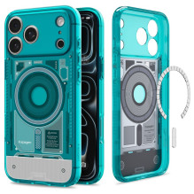 SPIGEN dėklas ULTRA HYBRID, suderinamas su „MagSafe“, skirtas IPHONE 17 Pro / 18 Pro c-one bondi mėlynas SPIGEN dėklas ULTRA HYBRID, suderinamas su „MagSafe“, skirtas IPHONE 17 Pro / 18 Pro c-one bondi mėlynas