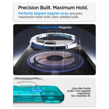 SPIGEN dėklas ULTRA HYBRID, suderinamas su „MagSafe“, skirtas IPHONE 17 Pro / 18 Pro c-one bondi mėlynas SPIGEN dėklas ULTRA HYBRID, suderinamas su „MagSafe“, skirtas IPHONE 17 Pro / 18 Pro c-one bondi mėlynas
