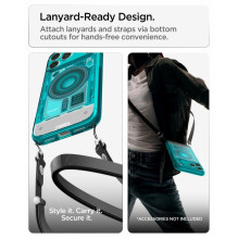 SPIGEN dėklas ULTRA HYBRID, suderinamas su „MagSafe“, skirtas IPHONE 17 Pro / 18 Pro c-one bondi mėlynas SPIGEN dėklas ULTRA HYBRID, suderinamas su „MagSafe“, skirtas IPHONE 17 Pro / 18 Pro c-one bondi mėlynas