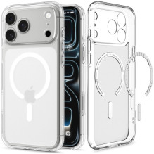 SPIGEN dėklas ULTRA HYBRID, suderinamas su „MagSafe“, skirtas IPHONE 17 Pro / 18 Pro, šerkšno baltumo SPIGEN dėklas ULTRA HYBRID, suderinamas su „MagSafe“, skirtas IPHONE 17 Pro / 18 Pro, šerkšno baltumo