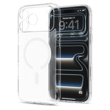SPIGEN dėklas ULTRA HYBRID, suderinamas su „MagSafe“, skirtas IPHONE 17 Pro / 18 Pro, šerkšno baltumo SPIGEN dėklas ULTRA HYBRID, suderinamas su „MagSafe“, skirtas IPHONE 17 Pro / 18 Pro, šerkšno baltumo