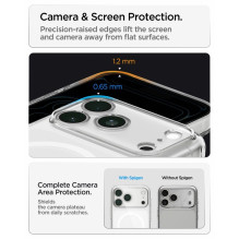 SPIGEN dėklas ULTRA HYBRID, suderinamas su „MagSafe“, skirtas IPHONE 17 Pro / 18 Pro, šerkšno baltumo SPIGEN dėklas ULTRA HYBRID, suderinamas su „MagSafe“, skirtas IPHONE 17 Pro / 18 Pro, šerkšno baltumo