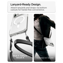 SPIGEN dėklas ULTRA HYBRID, suderinamas su „MagSafe“, skirtas IPHONE 17 Pro / 18 Pro, šerkšno baltumo SPIGEN dėklas ULTRA HYBRID, suderinamas su „MagSafe“, skirtas IPHONE 17 Pro / 18 Pro, šerkšno baltumo