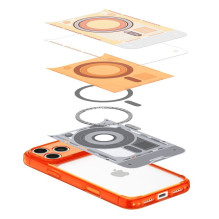 SPIGEN dėklas ULTRA HYBRID, suderinamas su „MagSafe“, skirtas IPHONE 17 Pro / 18 Pro c-one, mandarinų spalvos SPIGEN dėklas ULTRA HYBRID, suderinamas su „MagSafe“, skirtas IPHONE 17 Pro / 18 Pro c-one, mandarinų spalvos