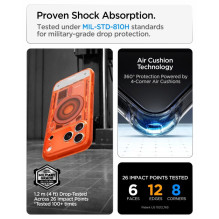 SPIGEN dėklas ULTRA HYBRID, suderinamas su „MagSafe“, skirtas IPHONE 17 Pro / 18 Pro c-one, mandarinų spalvos SPIGEN dėklas ULTRA HYBRID, suderinamas su „MagSafe“, skirtas IPHONE 17 Pro / 18 Pro c-one, mandarinų spalvos