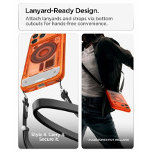 SPIGEN dėklas ULTRA HYBRID, suderinamas su „MagSafe“, skirtas IPHONE 17 Pro / 18 Pro c-one, mandarinų spalvos SPIGEN dėklas ULTRA HYBRID, suderinamas su „MagSafe“, skirtas IPHONE 17 Pro / 18 Pro c-one, mandarinų spalvos