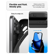 SPIGEN dėklas LIQUID AIR, skirtas IPHONE 17 Pro Max / 18 Pro Max, matinės juodos spalvos SPIGEN dėklas LIQUID AIR, skirtas IPHONE 17 Pro Max / 18 Pro Max, matinės juodos spalvos