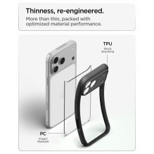 SPIGEN dėklas ULTRA HYBRID, skirtas IPHONE 18 Pro Max / 17 Pro Max, matinės juodos spalvos SPIGEN dėklas ULTRA HYBRID, skirtas IPHONE 18 Pro Max / 17 Pro Max, matinės juodos spalvos