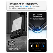 SPIGEN dėklas ULTRA HYBRID, skirtas IPHONE 18 Pro Max / 17 Pro Max, matinės juodos spalvos SPIGEN dėklas ULTRA HYBRID, skirtas IPHONE 18 Pro Max / 17 Pro Max, matinės juodos spalvos