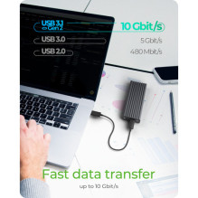 Korpuss Icy Box USB-C - M.2 NVMe / M.2 SATA (IB-1817MC-C31) Korpuss Icy Box USB-C - M.2 NVMe / M.2 SATA (IB-1817MC-C31)