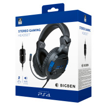 NACON BIGBEN GAMING HEADPHONES WITH MICROPHONE PS4 V3 BLACK / BLUE PS4OFHEADSETV3