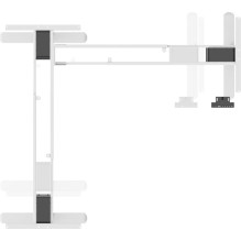 DIGITUS Schreibtischgestell electr. L-forma weiß Max.120 DIGITUS Schreibtischgestell electr. L-forma weiß Max.120