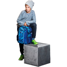 Herlitz Mokyklinė kuprinė Ultimate Camo Blue PET 24l HERLITZ Herlitz Mokyklinė kuprinė Ultimate Camo Blue PET 24l HERLITZ