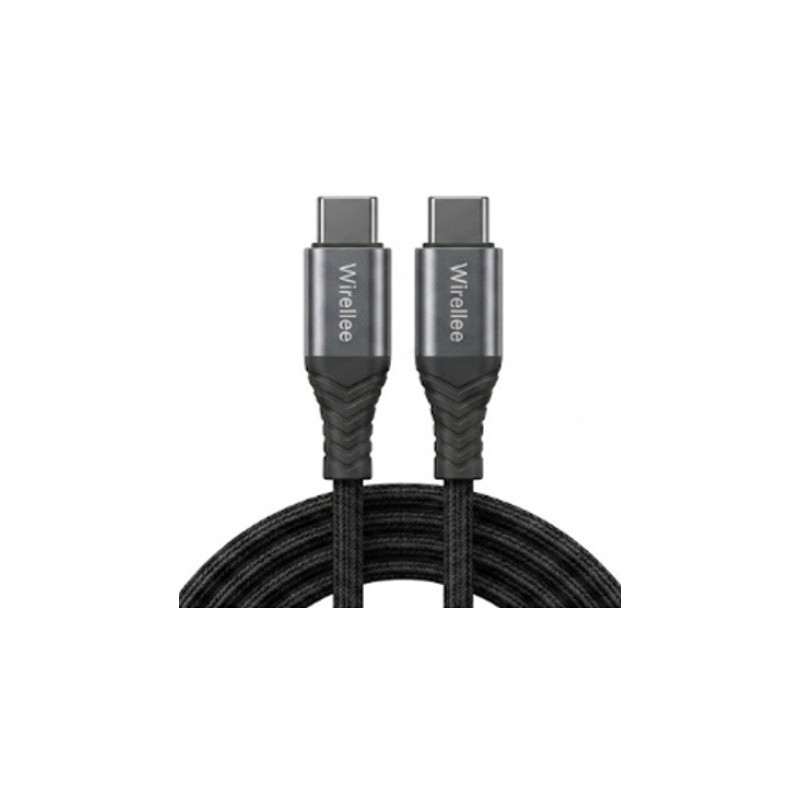 USB-C-USB-C cable Wirellee (1 m, 60 W, PD 3.0, black)