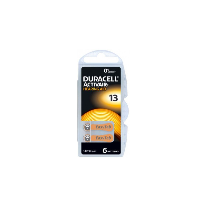 Duracell klausos aparatai 13 (A13) 6 vnt. pakuotėje