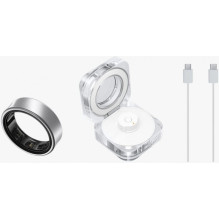 „Samsung Galaxy Ring“ 5 dydžio titano sidabro spalvos
