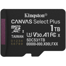 „Kingston Canvas Select Plus“ 1 TB microSDXC 10 klasės UHS-I atmintis, SDCS3 / 1 TB
