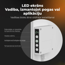 AENO AGH0011S Premium Eco Smart Quadro Wall Heater White AENO AGH0011S Premium Eco Smart Quadro Wall Heater White