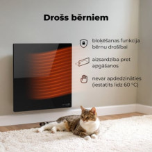 AENO AGH0012S Premium Eco Smart Quadro Wall Heater Black AENO AGH0012S Premium Eco Smart Quadro Wall Heater Black