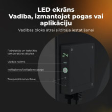 AENO AGH0012S Premium Eco Smart Quadro Wall Heater Black AENO AGH0012S Premium Eco Smart Quadro Wall Heater Black