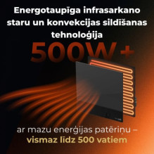 AENO AGH0012S Premium Eco Smart Quadro Wall Heater Black AENO AGH0012S Premium Eco Smart Quadro Wall Heater Black