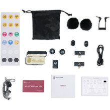 „Hollyland Lark M2 Combo“ – „Lavalier Duo“ spindesys, anglis „Hollyland Lark M2 Combo“ – „Lavalier Duo“ spindesys, anglis