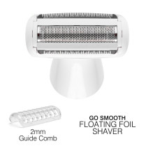 Rio SHTR-EU / 1.3 Go Smooth 4-In-1 Lady Shaver &amp; Bikini Trimmer, White