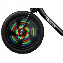 Vaikiška važiuojama transporto priemonė - Razor RipRider 360 Lightshow juoda, balta, 2,5 km / val., 7,3 kg