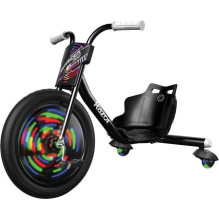 Vaikiška važiuojama transporto priemonė - Razor RipRider 360 Lightshow juoda, balta, 2,5 km / val., 7,3 kg