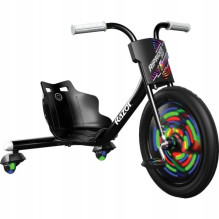 Vaikiška važiuojama transporto priemonė - Razor RipRider 360 Lightshow juoda, balta, 2,5 km / val., 7,3 kg