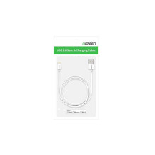 "Lightning" laidas - UGREEN 1 m balta