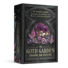 Atvirukų rinkinys - Adams Media "Goth Garden: Dark Blooms" 50 atvirukų rinkinys