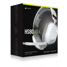 „Corsair HS80 Max“ belaidės ausinės, baltos „Corsair HS80 Max“ belaidės ausinės, baltos