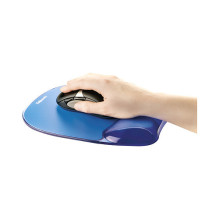 Fellowes Mauspad-Handgelenkauflage Crystal Gel blau Fellowes Mauspad-Handgelenkauflage Crystal Gel blau