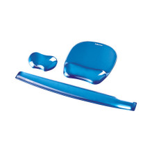 Fellowes Mauspad-Handgelenkauflage Crystal Gel blau Fellowes Mauspad-Handgelenkauflage Crystal Gel blau