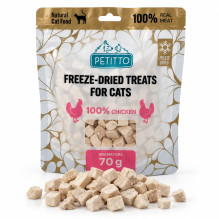 PETITTO Freeze-dried chicken treats Mono - cat treats - 70g