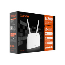 „Tenda N300“ belaidis maršrutizatorius, greitas eternetas, vienos juostos (2,4 GHz), 4G, baltas „Tenda N300“ belaidis maršrutizatorius, greitas eternetas, vienos juostos (2,4 GHz), 4G, baltas