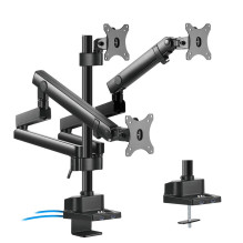„Maclean MC-811“ monitoriaus laikiklis, skirtas 3 LCD LED monitoriams, USB, 17–27 colių, 3 x 7 kg, VESA „Maclean MC-811“ monitoriaus laikiklis, skirtas 3 LCD LED monitoriams, USB, 17–27 colių, 3 x 7 kg, VESA